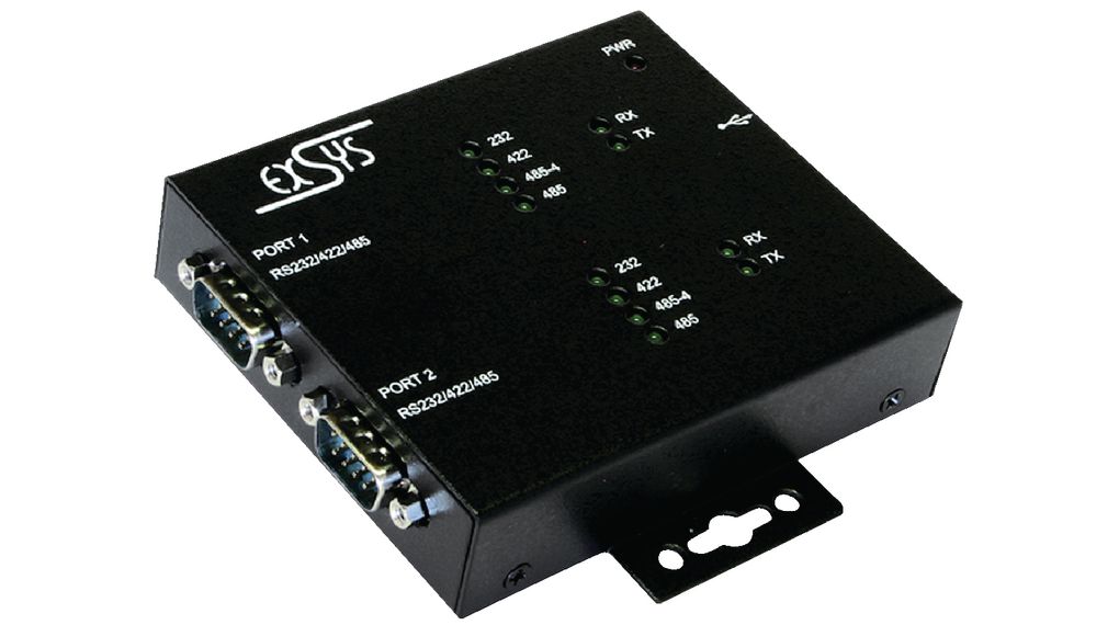 Exsys USB 2.0 USB B Female to SubD9 Male Interface Converter