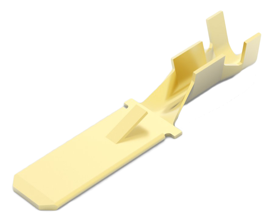 TE Connectivity FASTIN-FASTON .250 Uninsulated Male Spade Connector, Tab, 6.35 x 0.81mm Tab Size, 0.8mm² to 2mm²