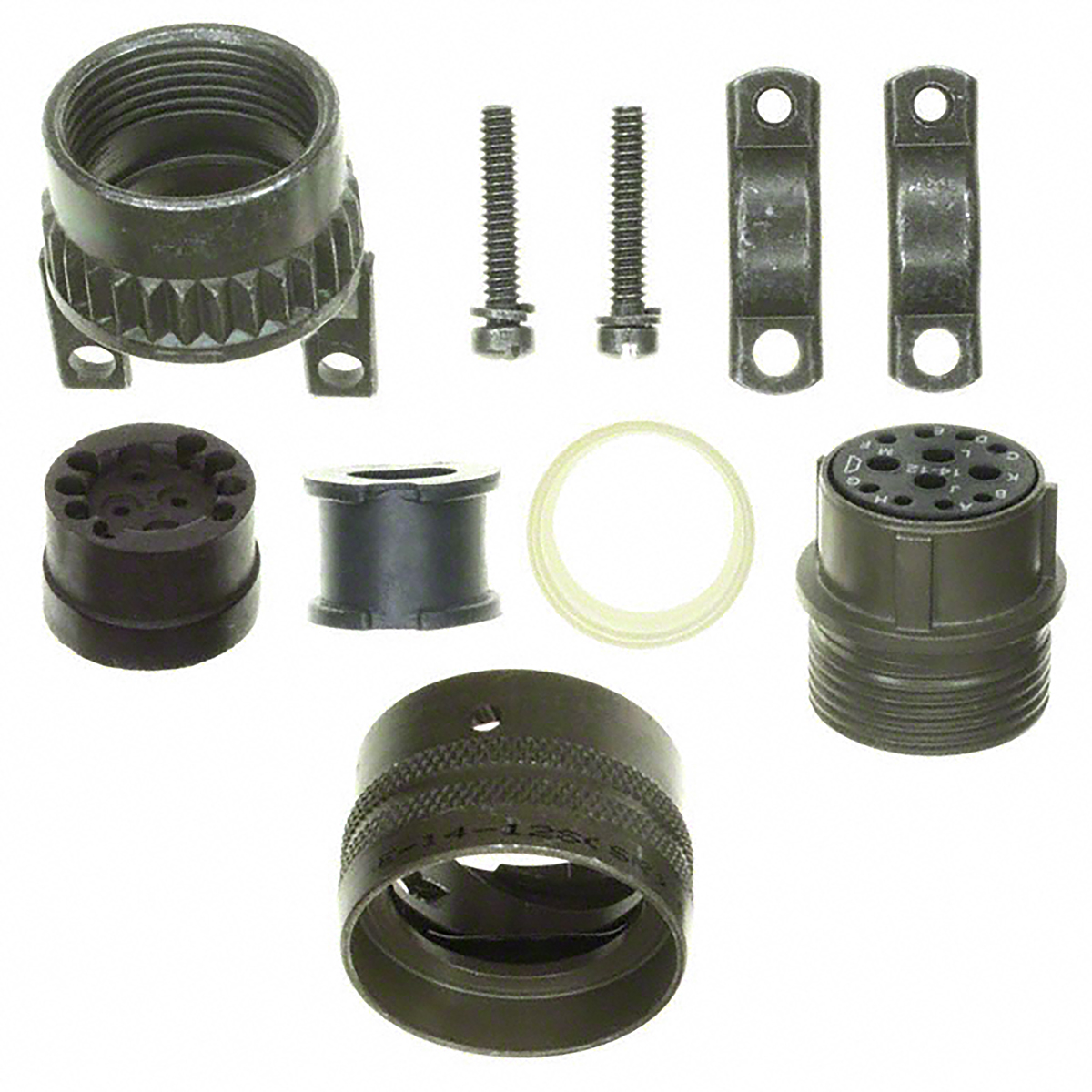 Amphenol Socapex, PT, Copper Alloy 5 Way Cable Mount MIL Spec Circular Connector PlugGreen, Socket Contacts,Shell Size