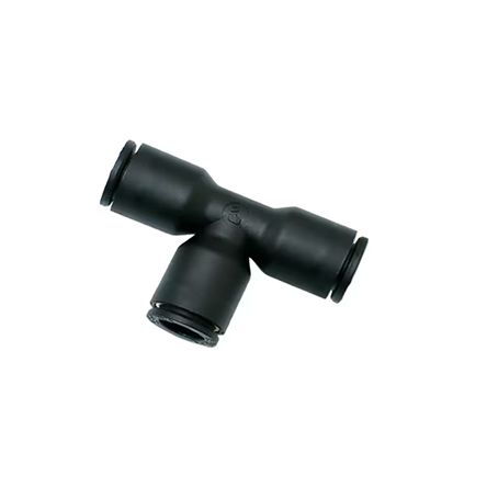 Legris LF 3000 Series Tee Tube-to-Tube Adaptor, Push In 12 mm to Push In 10 mm, Tube-to-Tube Connection Style, 3104 12