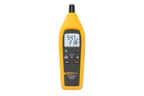 Fluke 971 Handheld Hygrometer, ±2.5 %RH Accuracy, +60°C Max, 95%RH Max, RS Calibration