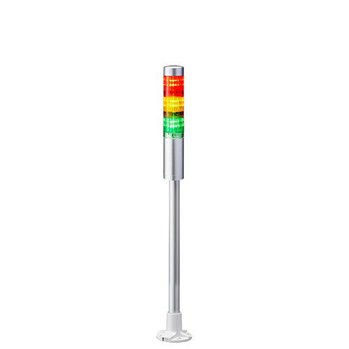 Patlite LR4 Series Coloured Signal Tower, 3 Lights, 24 V dc, Pole Mount