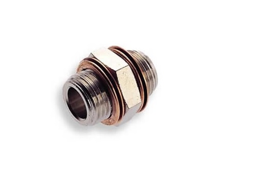 Norgren 16 Series Straight Threaded Adaptor, G 1/4 Male to G 1/4 Male, Threaded Connection Style
