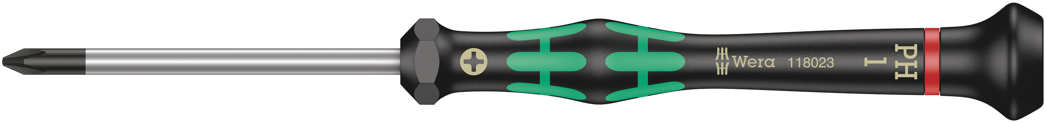Wera Phillips Precision Screwdriver, PH1 Tip, 60 mm Blade, 157 mm Overall