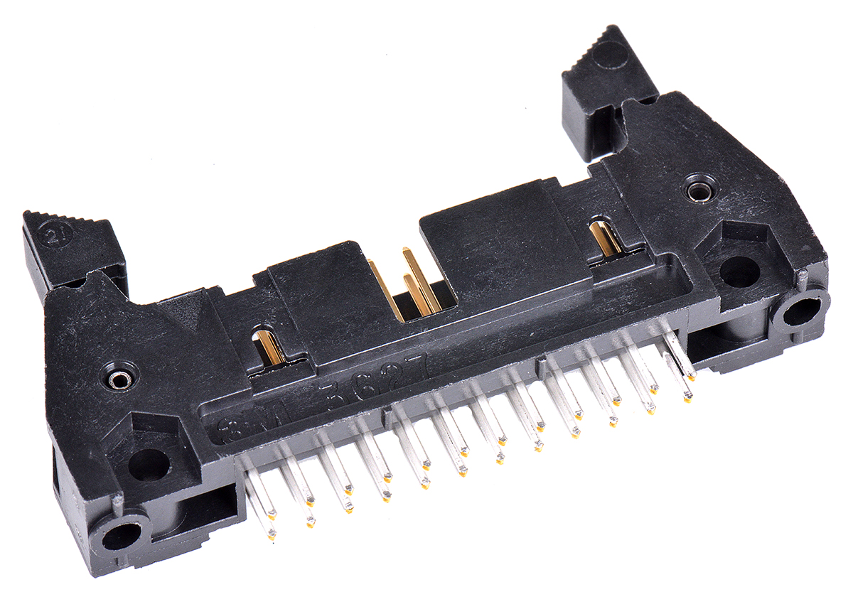 3M 3000 Series Straight Through Hole PCB Header, 24 Contact(s), 2.54 mm Pitch, 2 Row, Shrouded