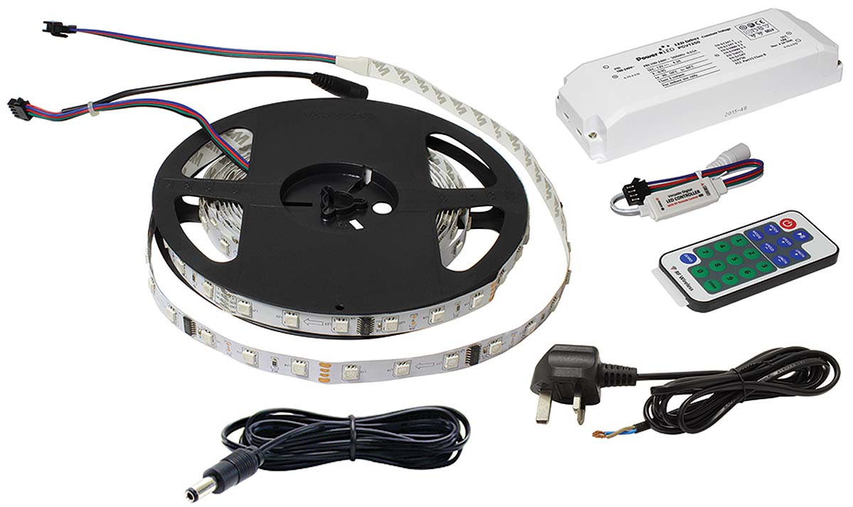 PowerLED F10-RGBD-12-48-20-KIT LED Light Kit, Digital RGBD Colour-Chasing