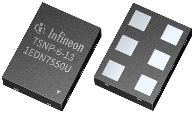 Infineon 1EDN7550UXTSA1, Gate Driver, 4 A 6-Pin 20 V, PG-TSNP-6