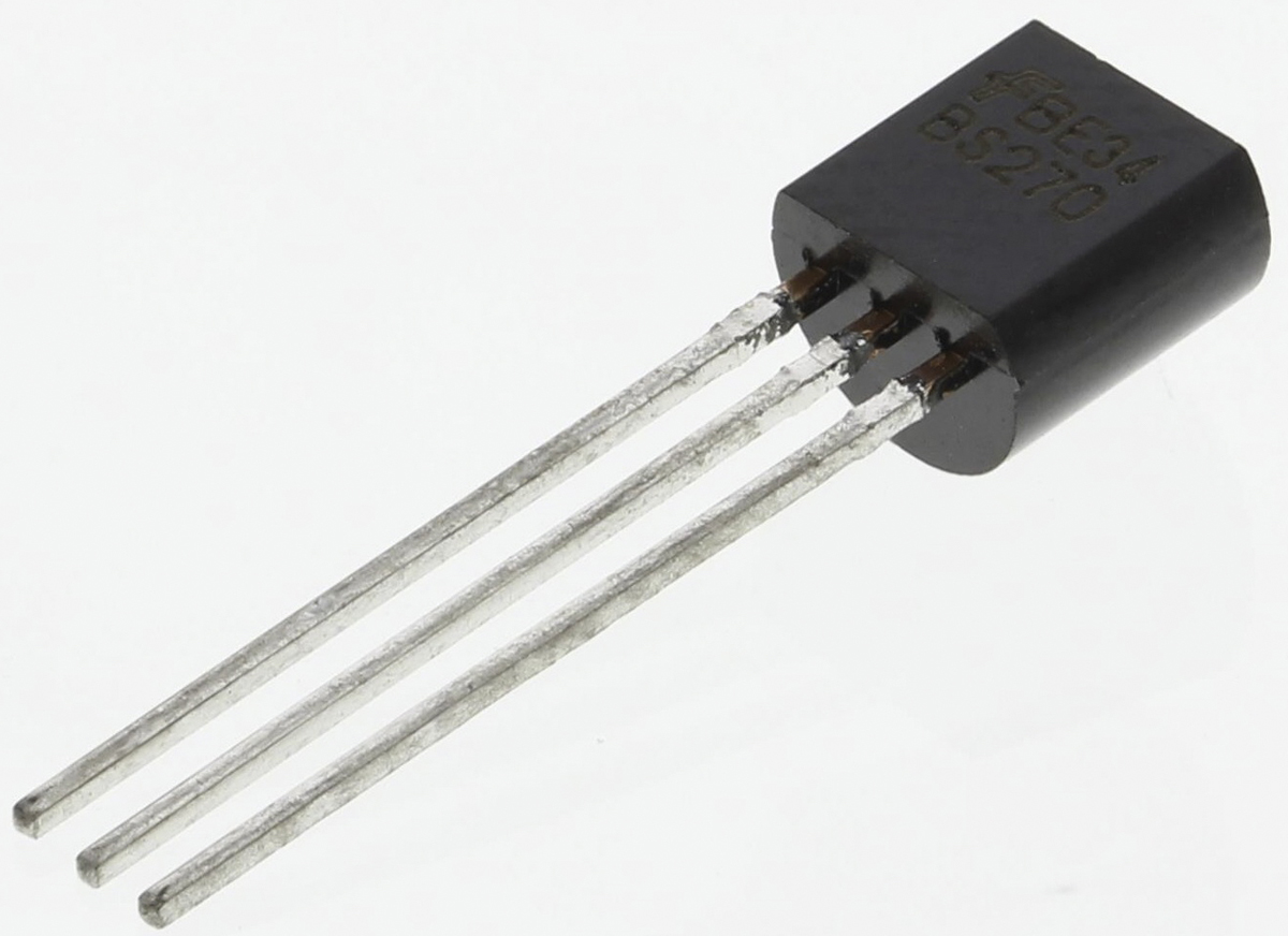 onsemi BS270 Type N-Channel Field Effect Transistor, 400 mA, 60 V Enhancement, 3-Pin TO-92 BS270