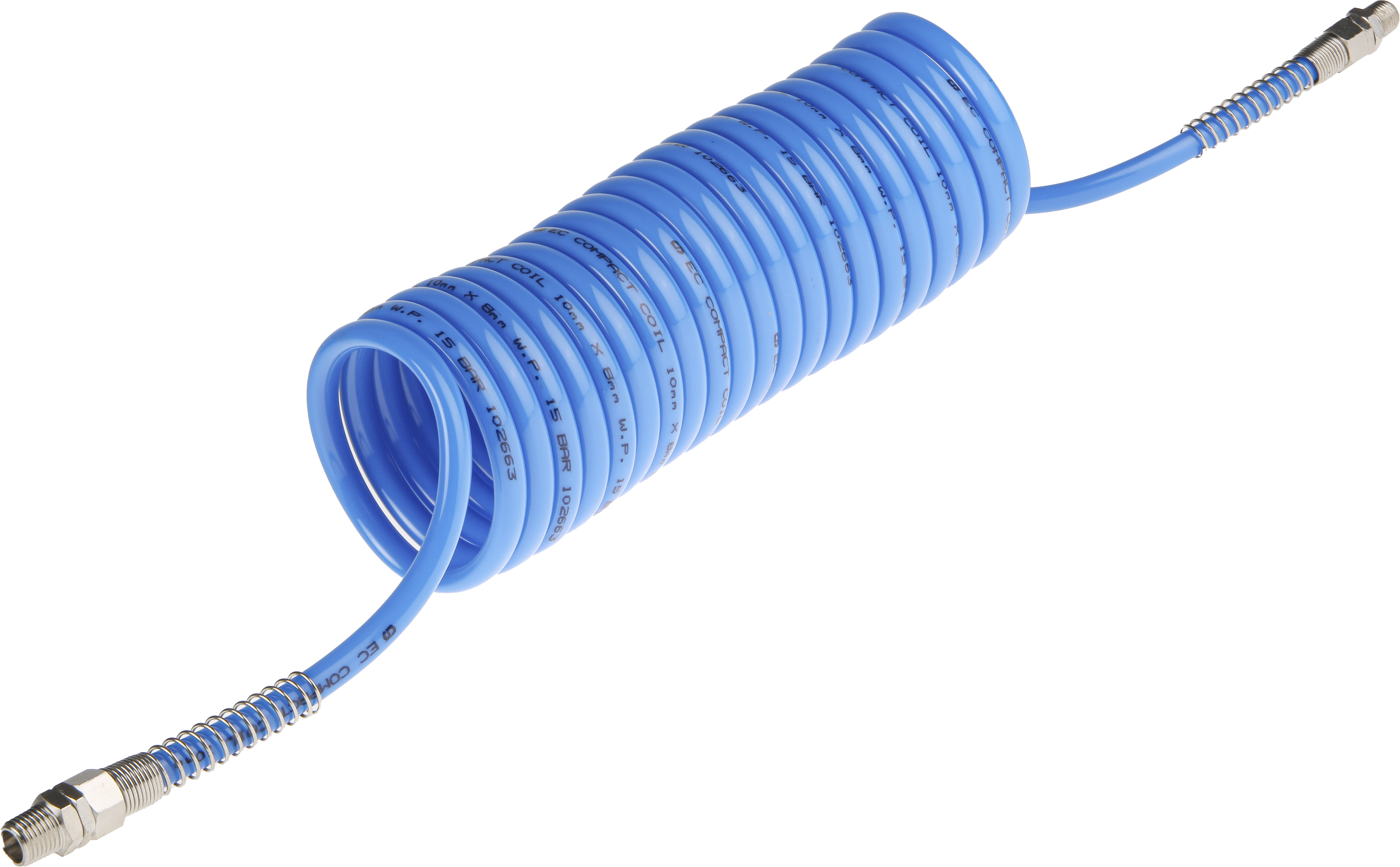 RS PRO 3.6m, PA Recoil Hose, with BSP 1/4" Male connector