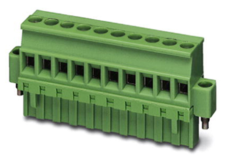 Phoenix Contact, 5mm Pitch, MVSTBR 2.5/20-STF, 20 Way, Pluggable Terminal Block, Plug, Screw Termination, 1835656