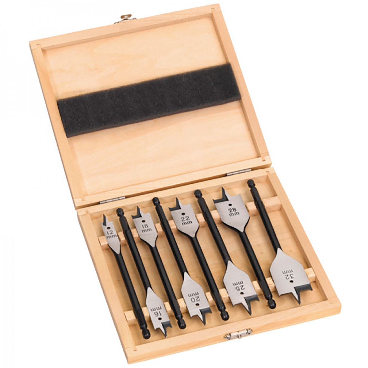 Milwaukee 8-Piece Flat Wood Drill Bit Set for Wood, 32mm Max, 12mm Min