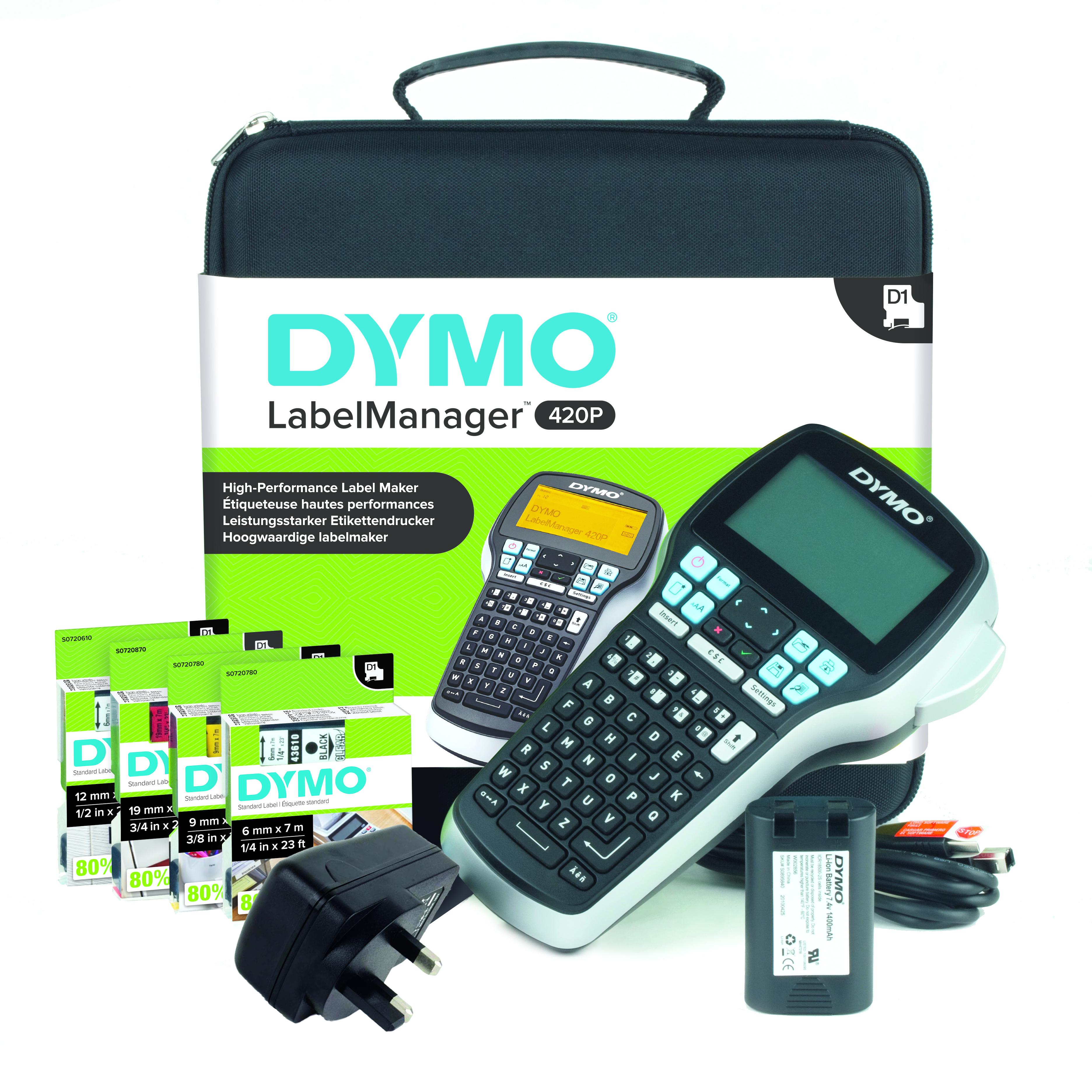 Dymo LabelManager 420 Handheld Label Printer, 19mm Max Label Width
