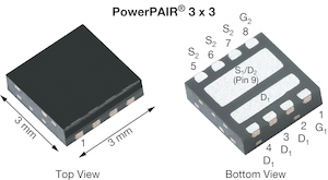 Vishay Siliconix Dual TrenchFET 2 Type N-Channel Power MOSFET, 30 A, 30 V Enhancement, 8-Pin PowerPAIR 3 x 3