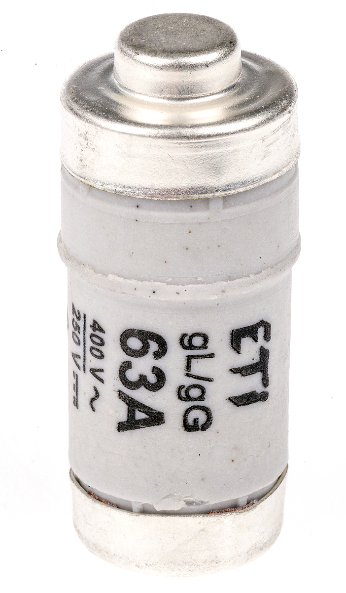 ETI 63A D02 Neozed Fuse, E18 Thread Size, gG, 400V ac