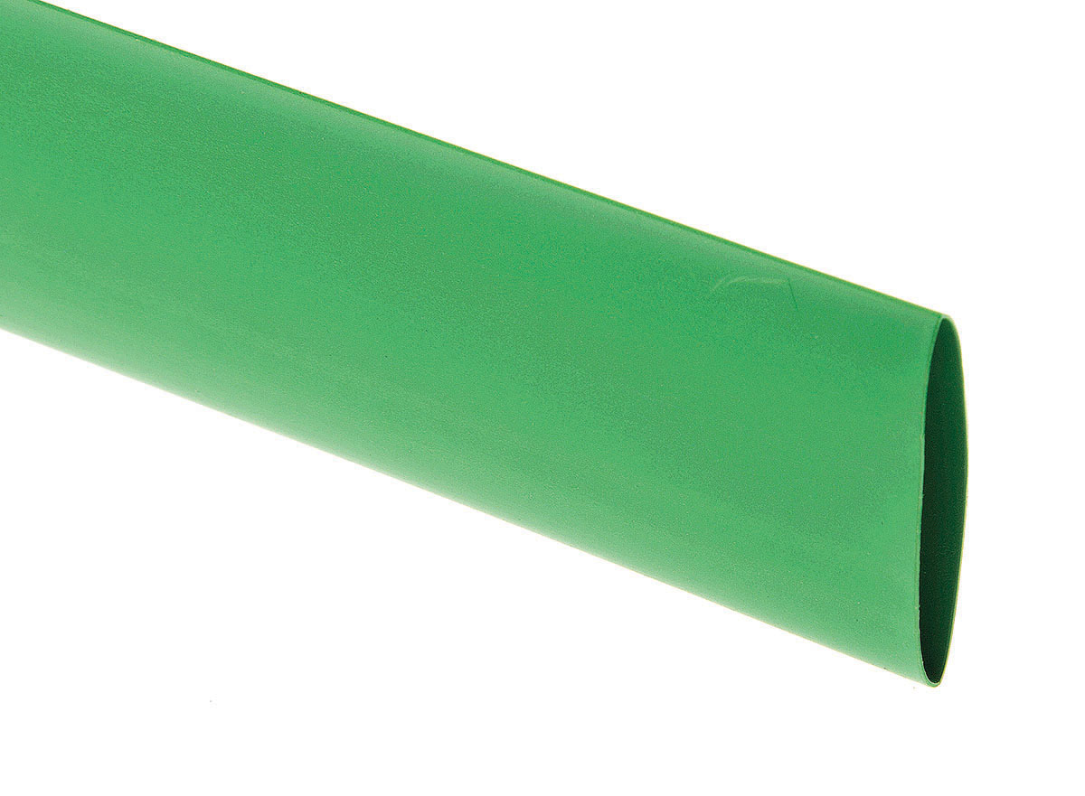 TE Connectivity Heat Shrink Tubing, Green 19mm Sleeve Dia. x 1.2m Length 2:1 Ratio, RNF-100 Series