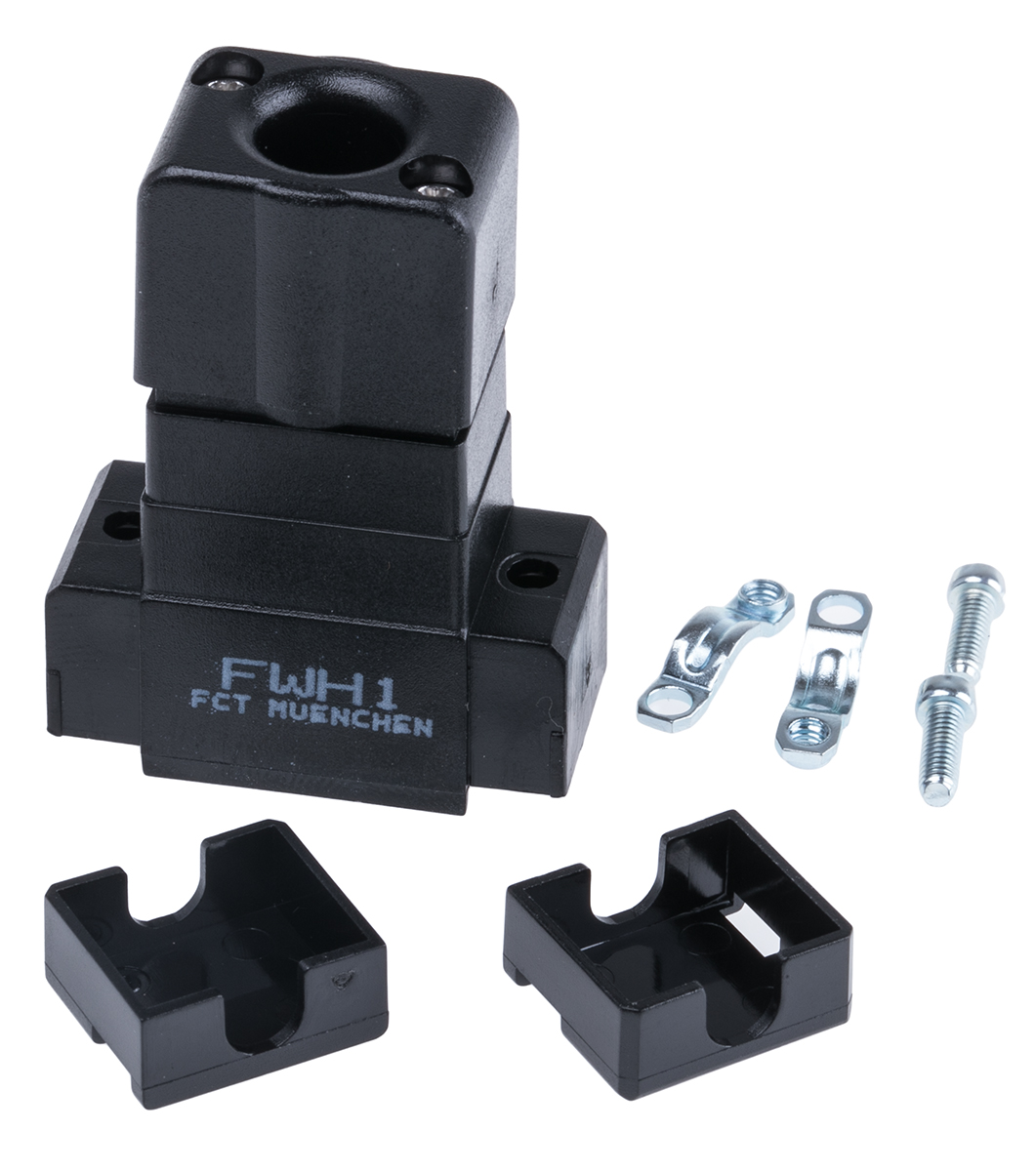 FCT from Molex FWH Series ABS D Sub Backshell, 9 Way, Strain Relief