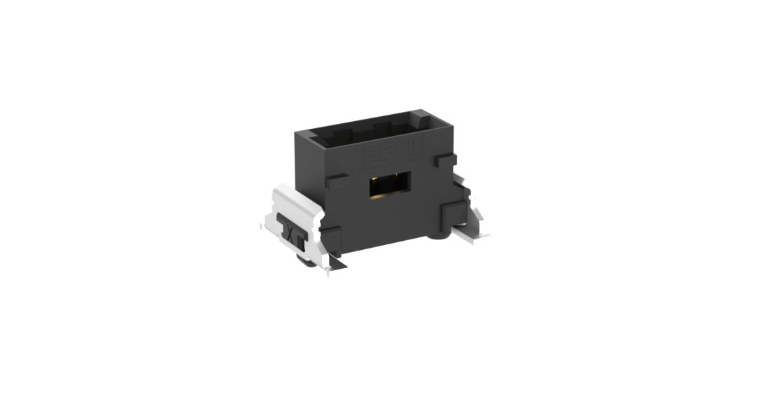 ERNI MiniBridge Series Vertical Surface PCB Header, 3 Contact(s), 1.27 mm Pitch, 1 Row, Shrouded
