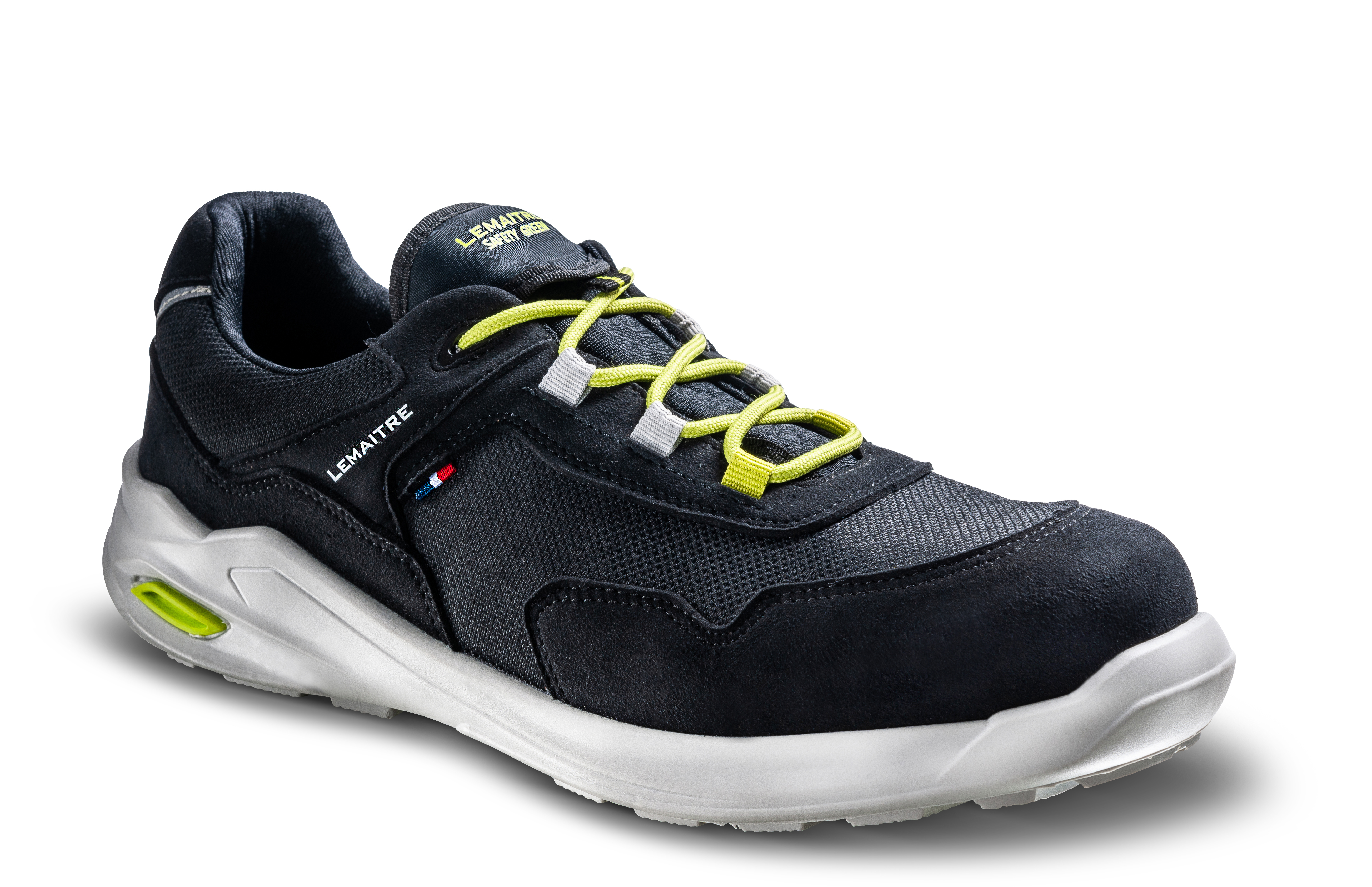 LEMAITRE SECURITE PLANET BAS Unisex Black, White Composite Toe Capped Safety Shoes, UK 12.5, EU 48