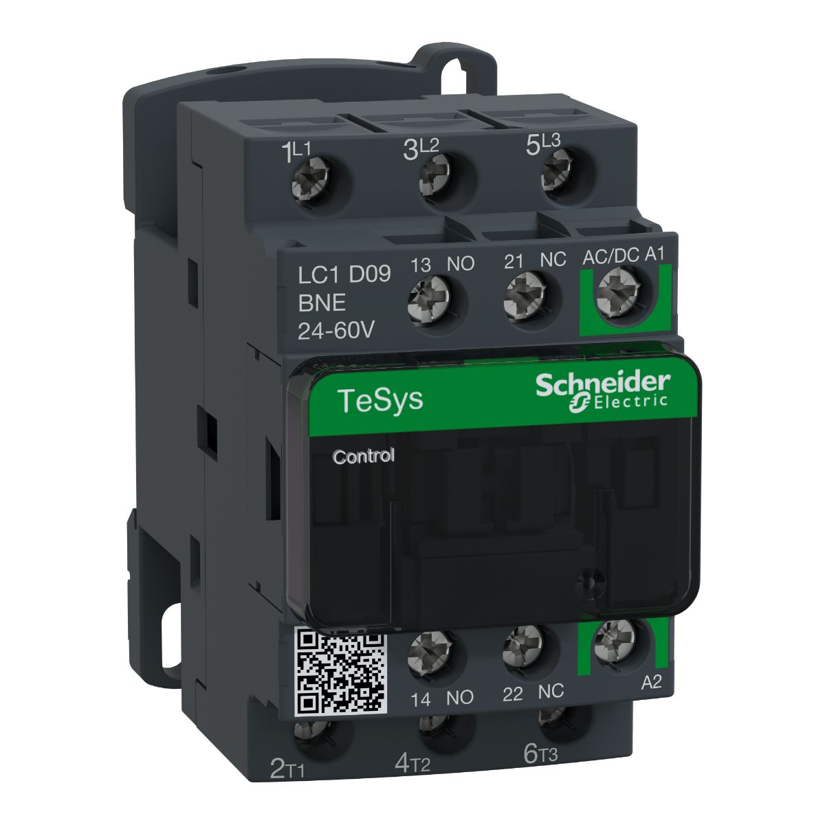 Schneider Electric TeSys D TeSyS D Contactor, 24 V ac/dc Coil, 3-Pole, 9 A, 4 kW, 3NO, 690 V ac