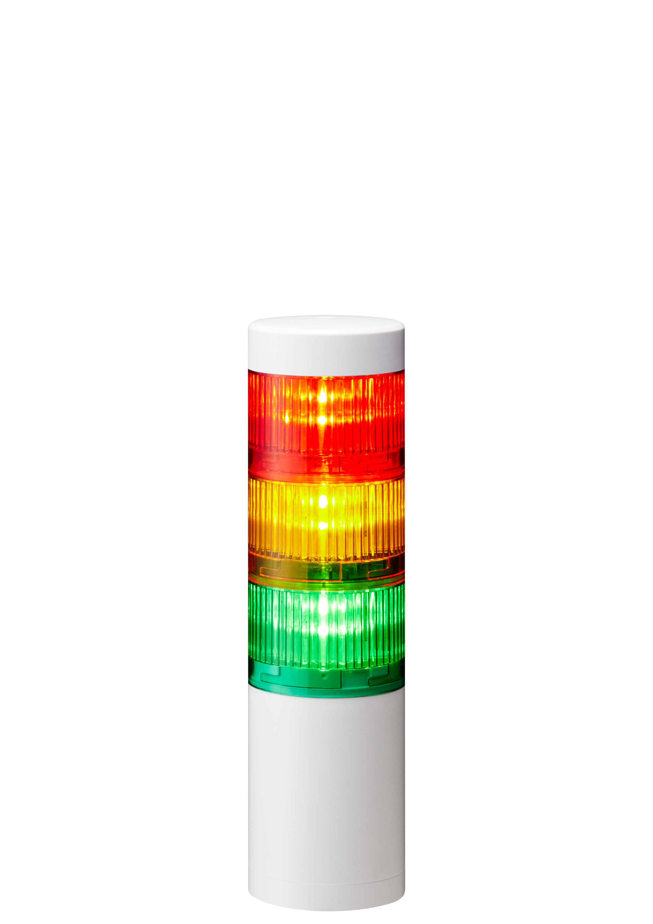 Patlite LR6-IL Series Coloured IO-Link Signal Tower, 3 Lights, 24 V dc, Direct Mount