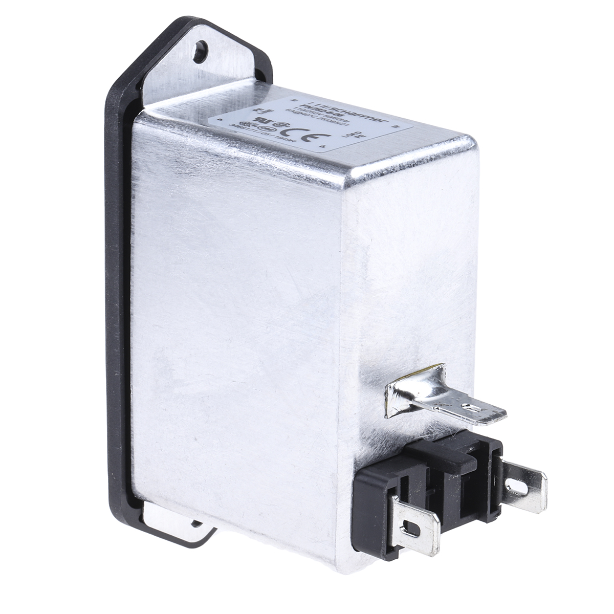 Schaffner 6A, 250 V ac Male Panel Mount IEC Filter 2 Pole FN282-6-06, Faston 2 Fuse