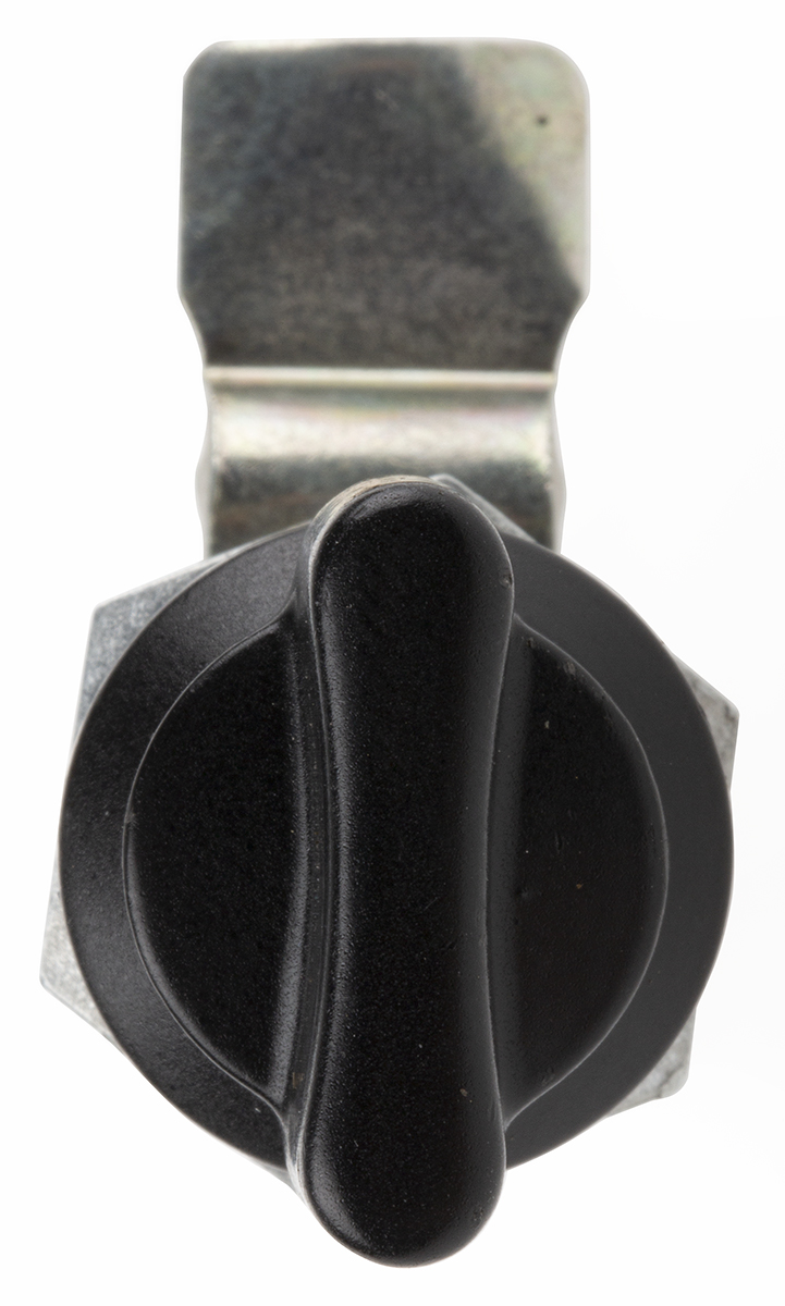 RS PRO Cabinet Lock, 19.5mm Panel-to-Tongue, 16.2 x 14.2mm Cutout, Knob Unlock