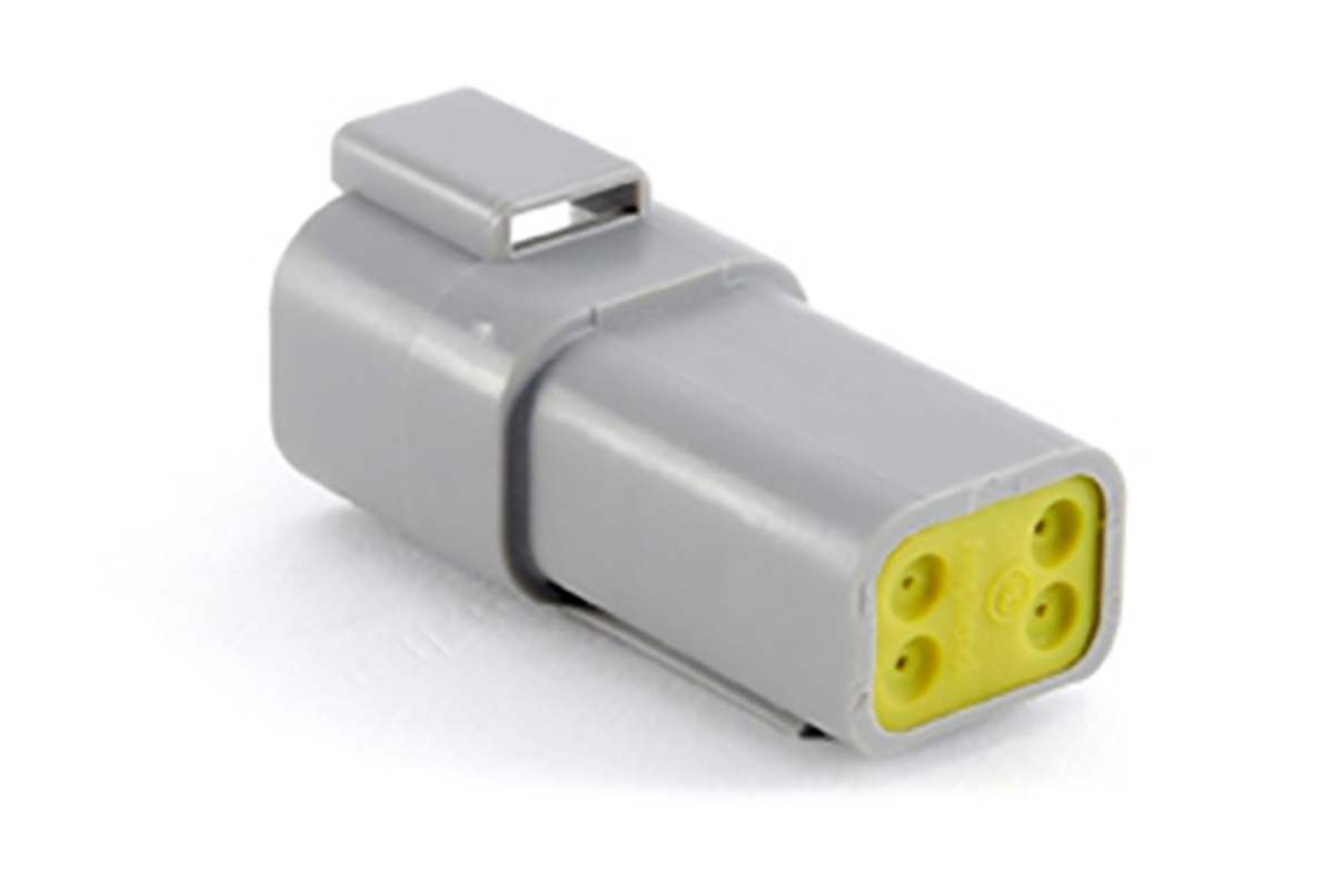 Amphenol Industrial, AT Automotive Connector Socket Grey Cable Mount 4 Way, Crimp Termination AT04-4P-RD01