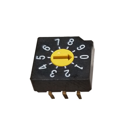 Nidec Components SD-2000, 10 Position, BCD Rotary Switch, 100 mA, Pin