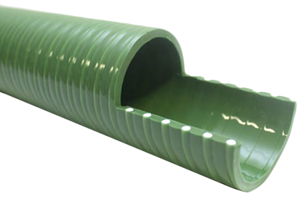 RS PRO PVC, Hose Pipe, 51mm ID, 60.2mm OD, Green, 10m