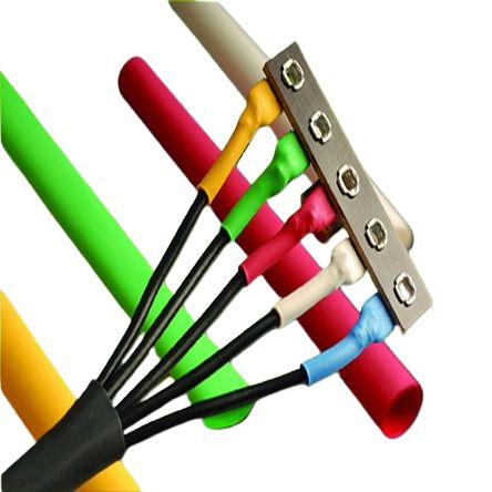 Alpha Wire Heat Shrink Tubing, Black 0.25in Sleeve Dia. x 100ft Length 2:1 Ratio, FIT Shrink Tubing Series