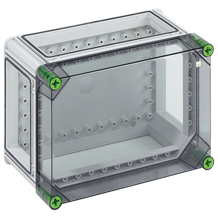 Spelsberg GTi Series Grey Polycarbonate Enclosure, IP65, IK08, Transparent Lid, 320 x 220 x 179mm