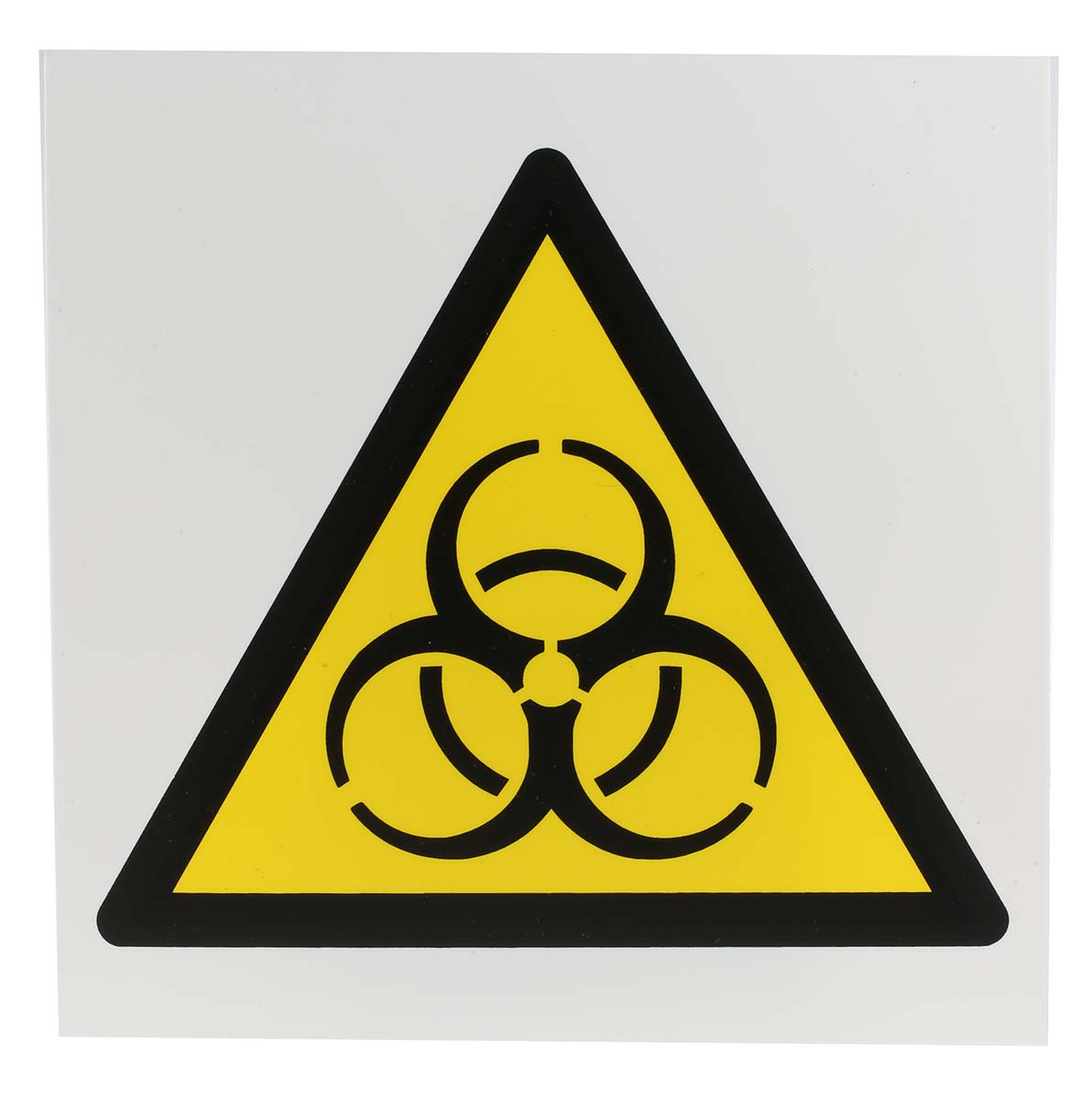 RS PRO Biological Hazard Hazard Warning Sign