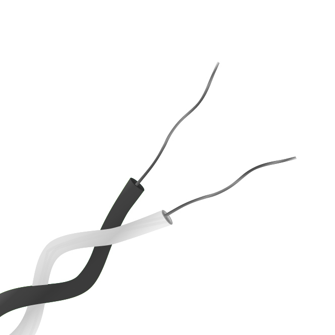 RS PRO Type J Thermocouple Cable/Wire, 25m, Unscreened, PTFE Insulation, +260°C Max, 1/0.508mm