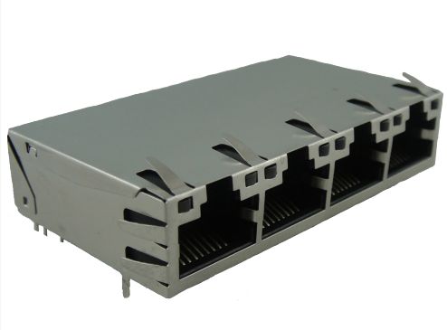 Amphenol Communications Solutions RJMG Series Female RJ45 Connector, Through Hole Right Angle 1 Port 8 -Way