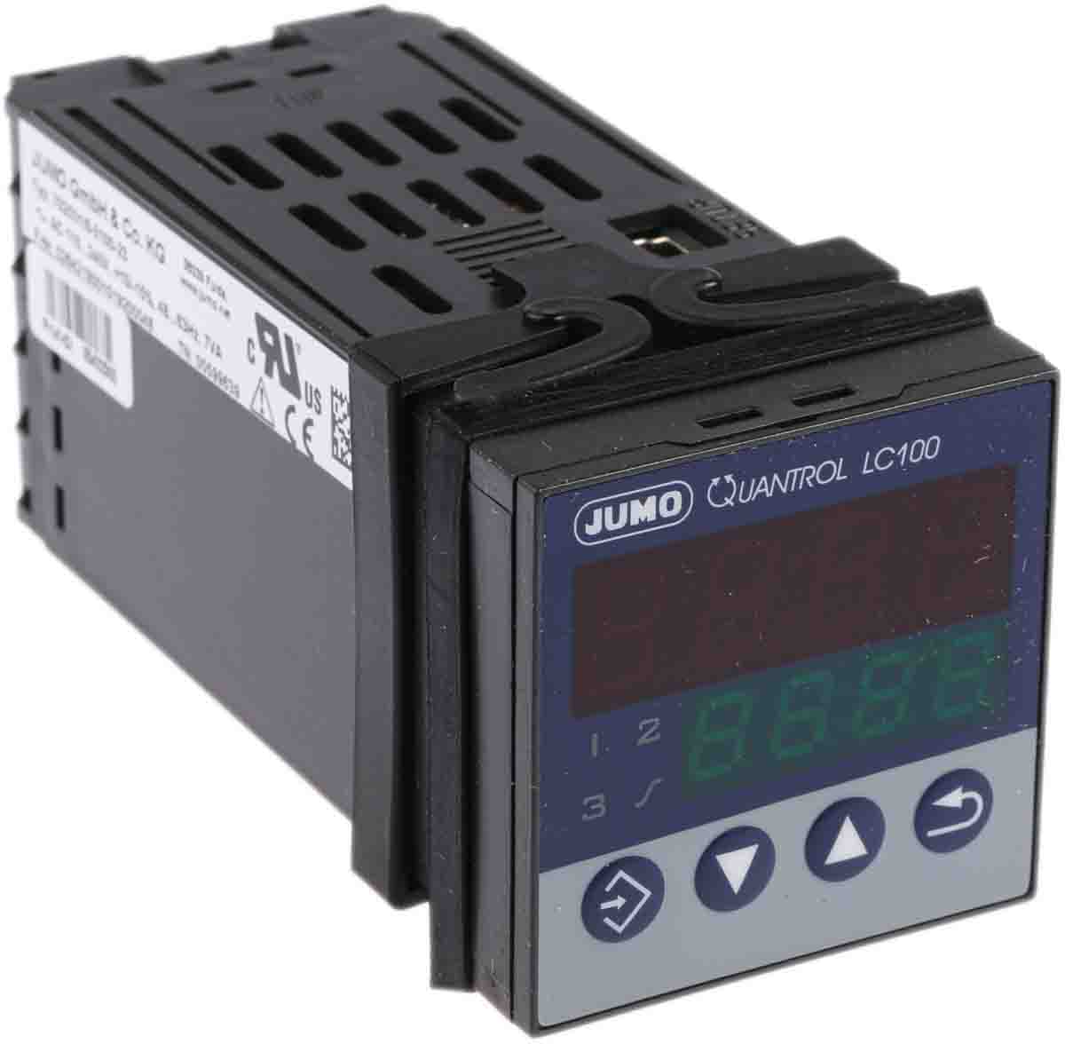 Jumo QUANTROL PID Temperature Controller, 48 x 48mm 1 (Analogue), 1 Binary Input, 2 Output Analogue, Relay, 110