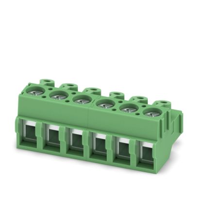 Phoenix Contact PCB Terminal Block, 6-Contact, 5mm Pitch, Push-In, 1-Row, Socket Termination