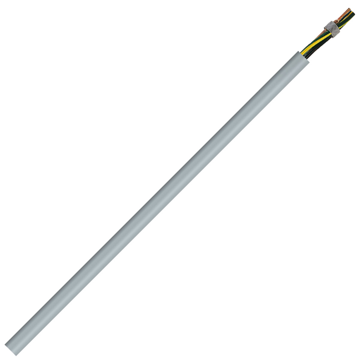 AXINDUS Harmoflex H05VV5-F Control Cable, 7 Cores, 1 mm² 17 AWG, Unscreened, 50 m, Grey Polyvinyl Chloride Sheath
