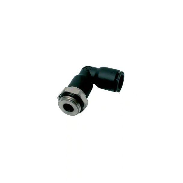 Legris 3169 Series Elbow Threaded Adaptor, G 1/4 Male to Push In 12 mm, Threaded-to-Tube Connection Style