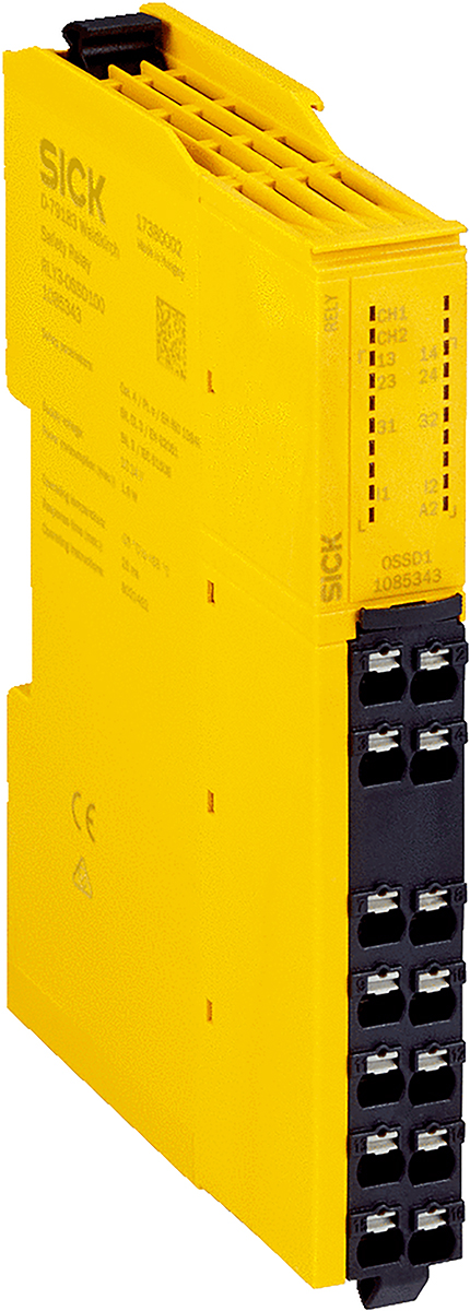 SICK ReLy RLY3 Safety Relay 24V dc, Dual-Channel 2 Safety Contacts