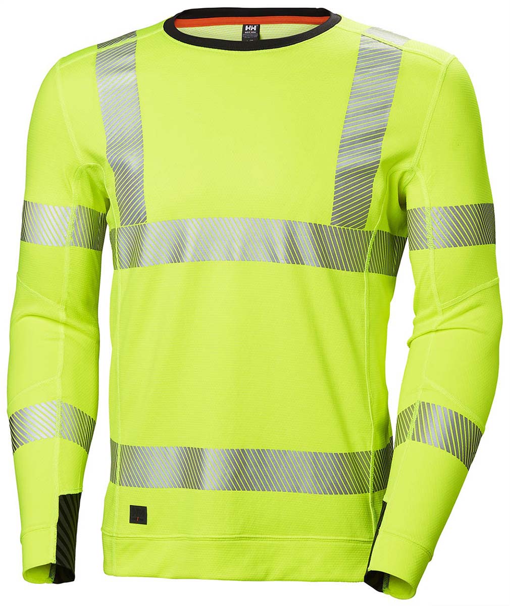 Helly Hansen HH Lifa Active Yellow Unisex Hi Vis T-Shirt, S