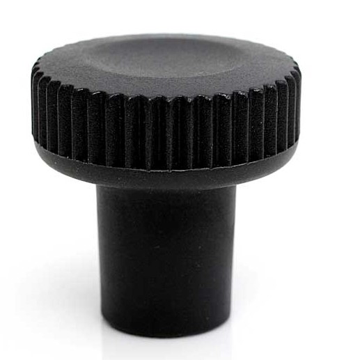 RS PRO Black Thermoplastic Thumbscrew Clamping Knob, M10, Threaded Mount