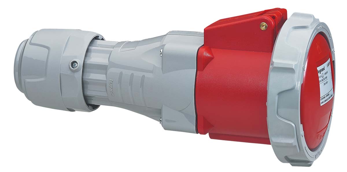 Legrand IP67 Red Cable Mount 3P + N + E Industrial Power Socket, Rated At 125A, 415 V