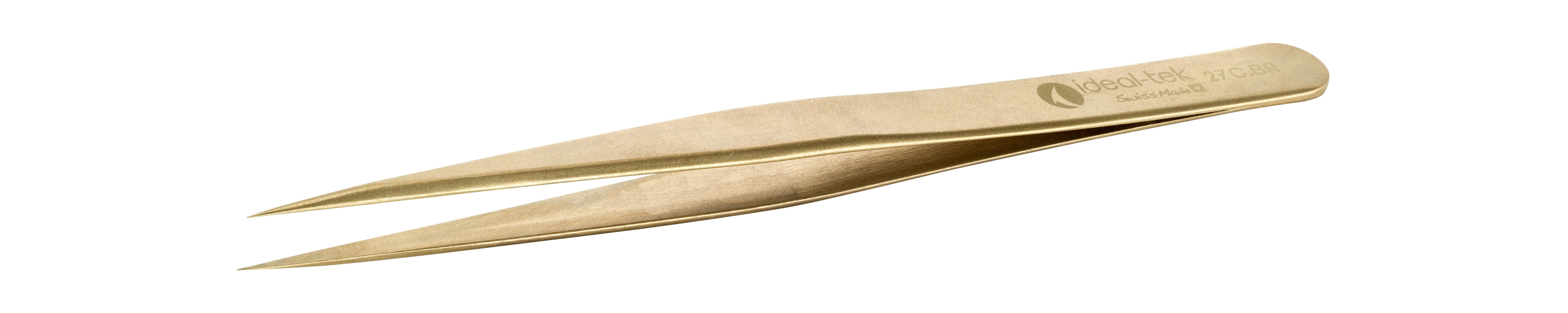 ideal-tek 130 mm, Brass, Straight, Tweezers