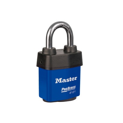 Master Lock Key Weatherproof Padlock, 8mm Shackle