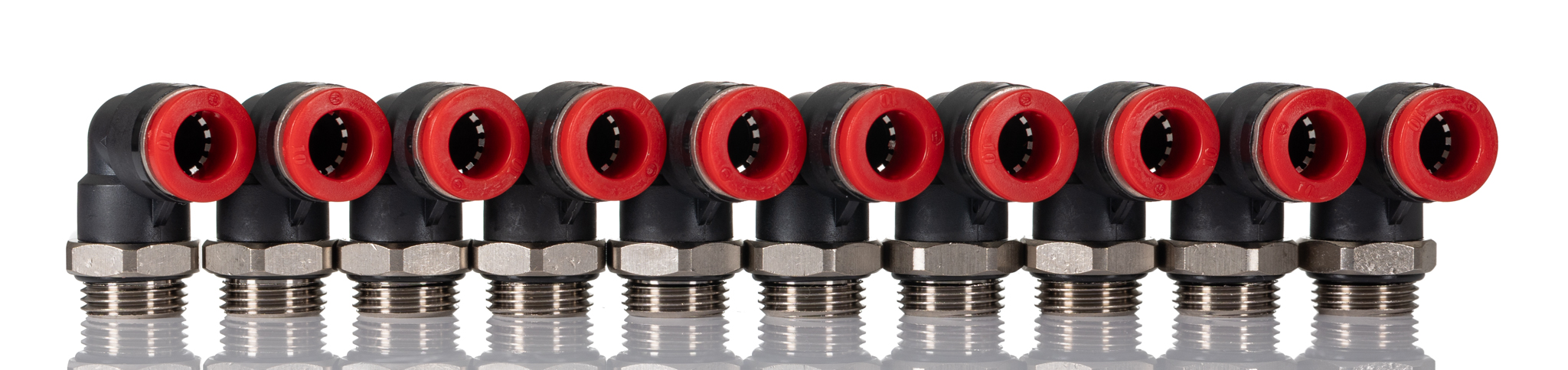 Norgren Pneufit C Series Swivel Elbow, Push In 10 mm to G 3/8 Female, Threaded-to-Tube Connection Style, Pneufit