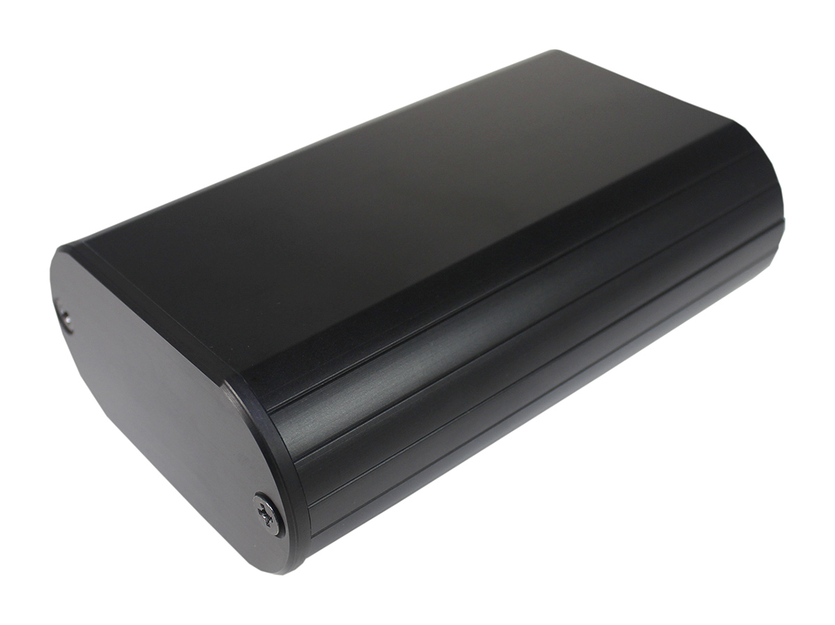 Takachi Electric Industrial MXA Series Black Aluminium Handheld Enclosure, , 112 x 70 x 35mm