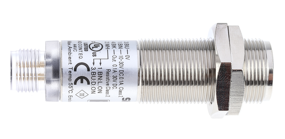 RS PRO Through Beam Photoelectric Sensor, Barrel Sensor, 28 m Detection Range