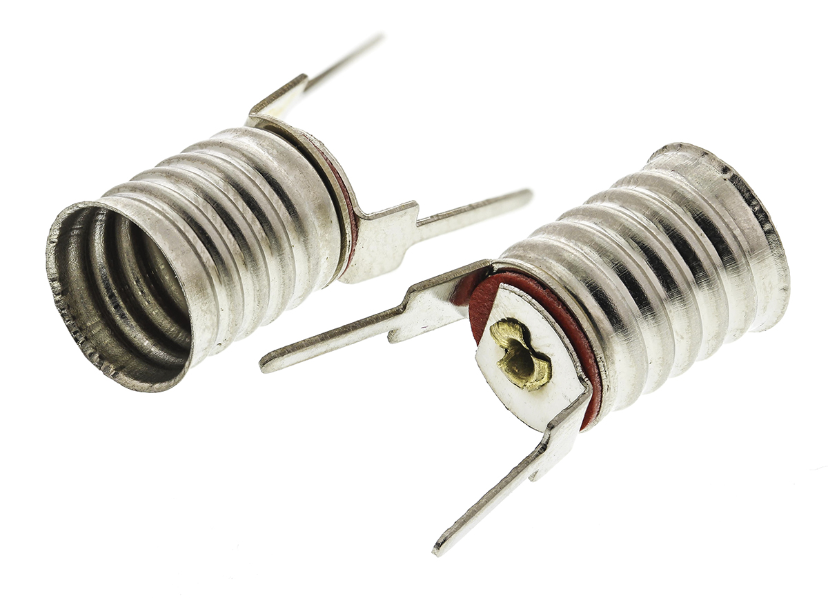 Indicator Bulb Holder, , 2 x 0.7mm PCB Mount