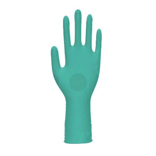 Unigloves GA009 Green Nitrile Work Gloves, Size 6, Nitrile Coating