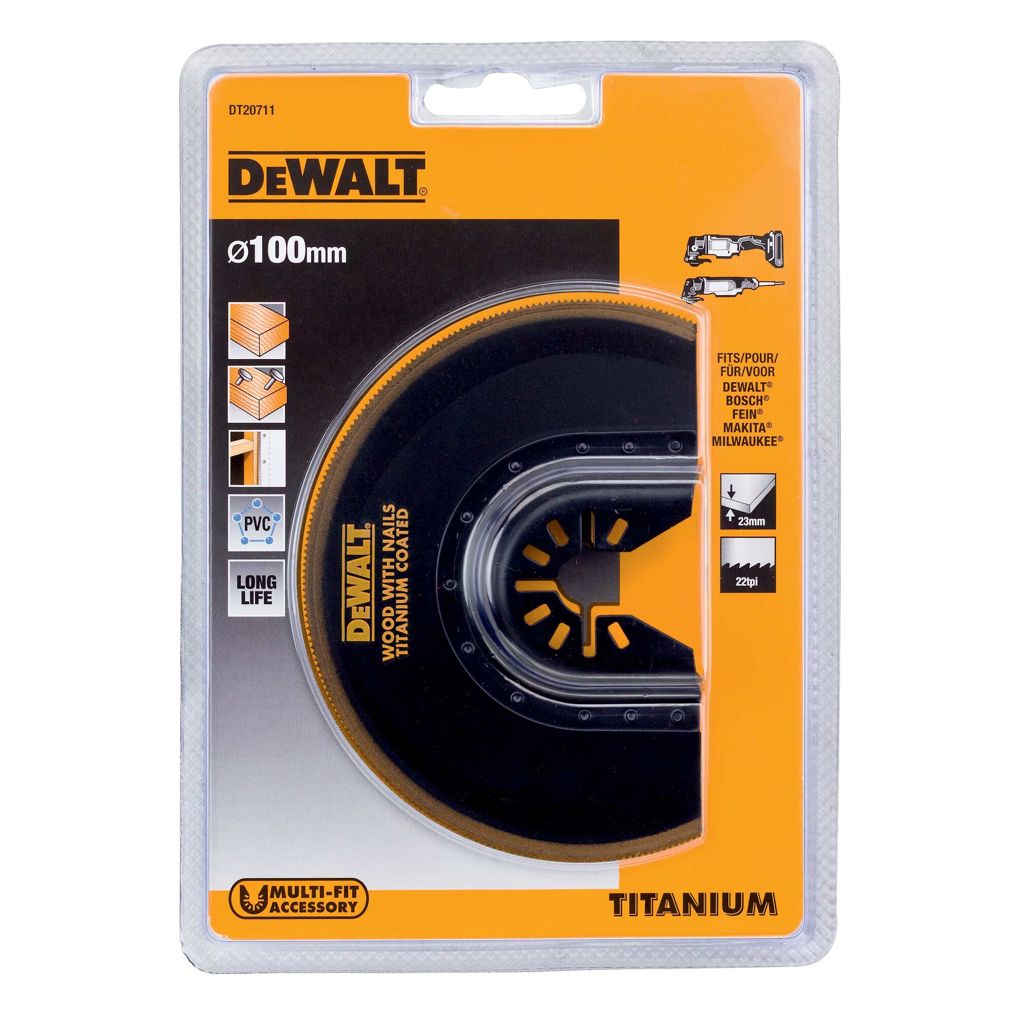 DeWALT 1-Piece Oscillating Saw Blade for use with Oscillating Multi-Tool